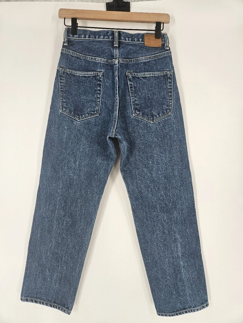 Hatski Dark Wash Japanese Selvedge Denim Cotton Straight Leg Jeans